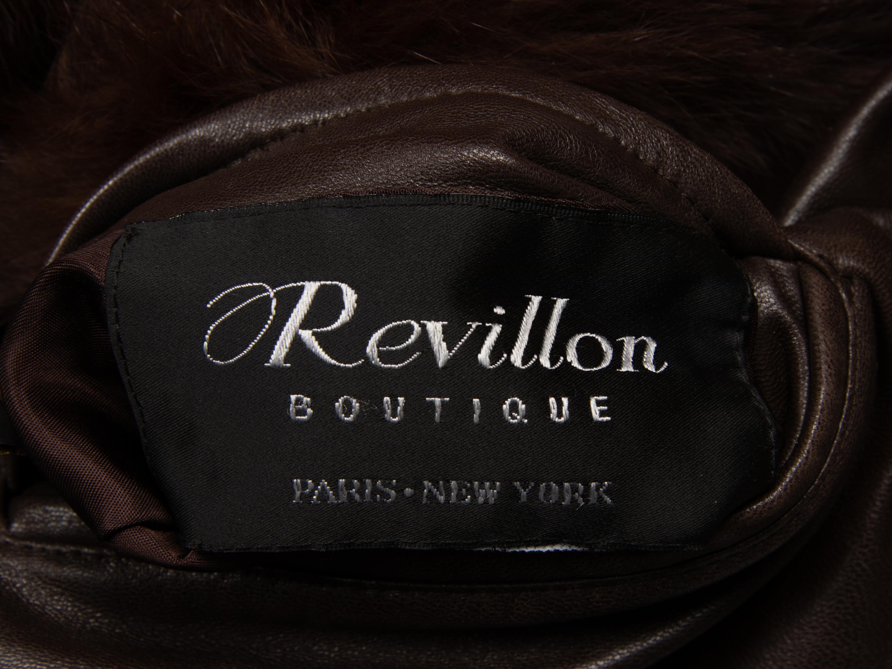 Revillon, Reversible Sheared Mink Coat & Headband
