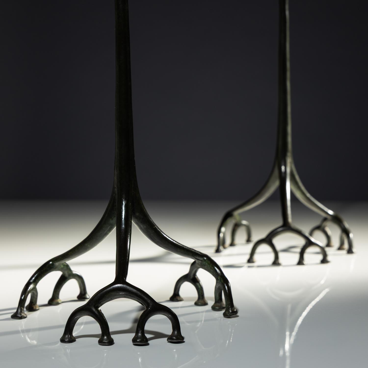 Root Form candlesticks, c. 1910