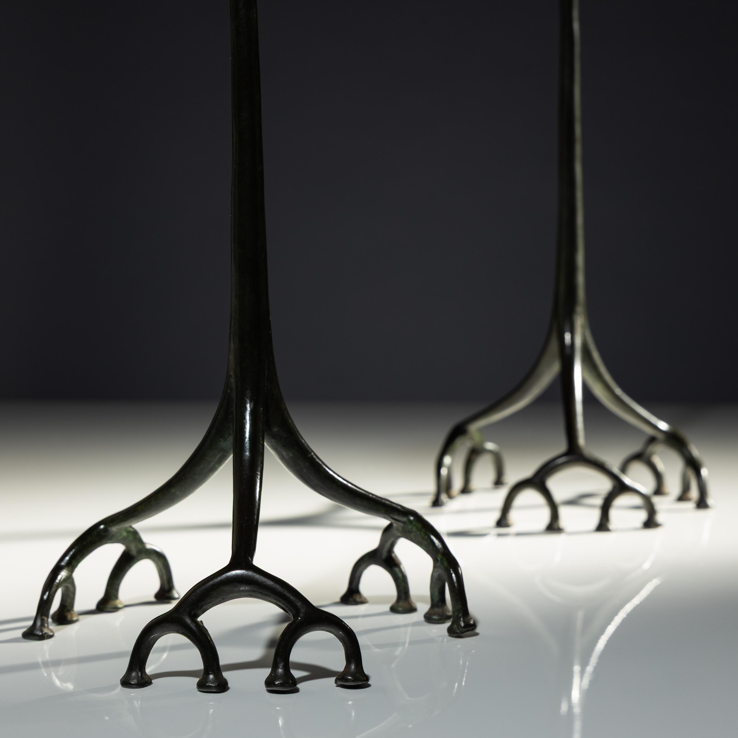 Root Form candlesticks, c. 1910
