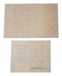 Private William Eldred, 5th Michigan Infantry Regiment. 2 autographed letters highlighted by description of a sexual encounter, 1862.