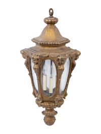 An Italian Baroque Style Giltwood Lantern — 19th Century