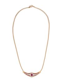 RUBY AND DIAMOND NECKLACE