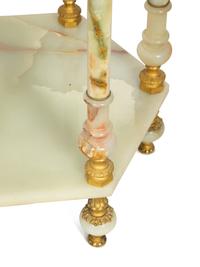 A Continental Gilt Bronze and Onyx Side Table