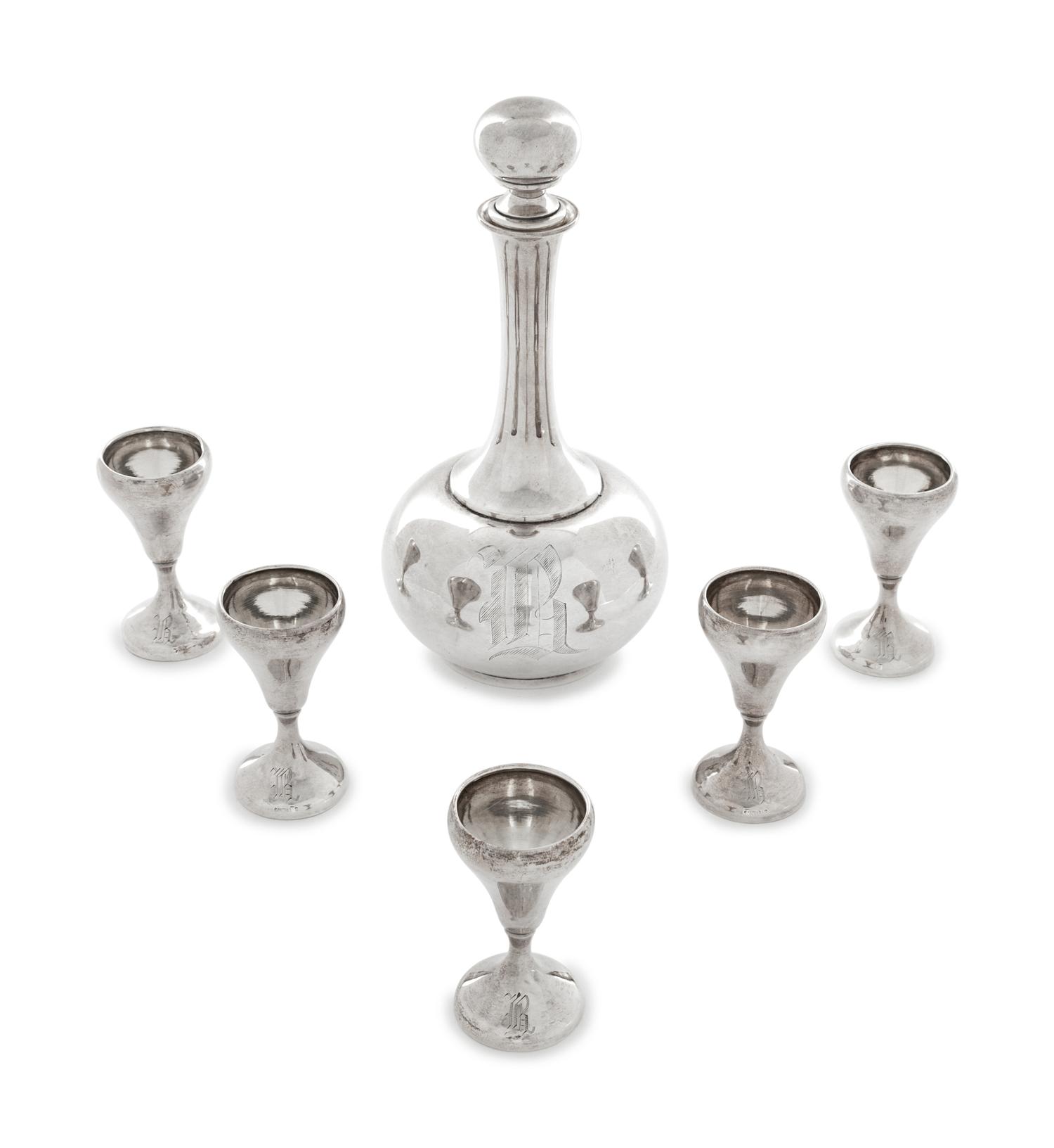 An American Silver Drink Set