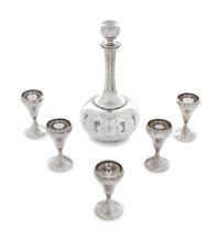 An American Silver Drink Set