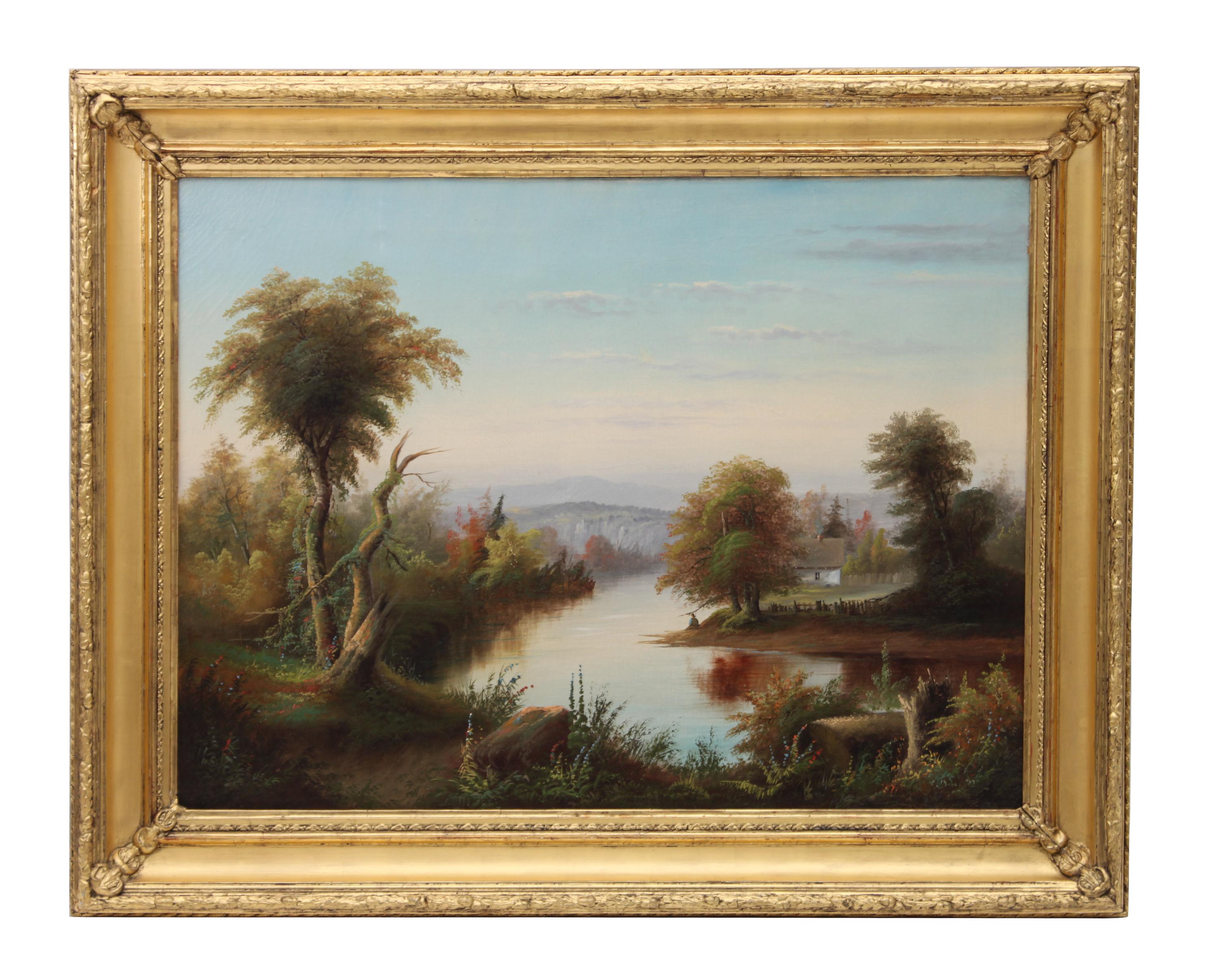 Artist Unknown, (Continental School), Riverfront Landscape