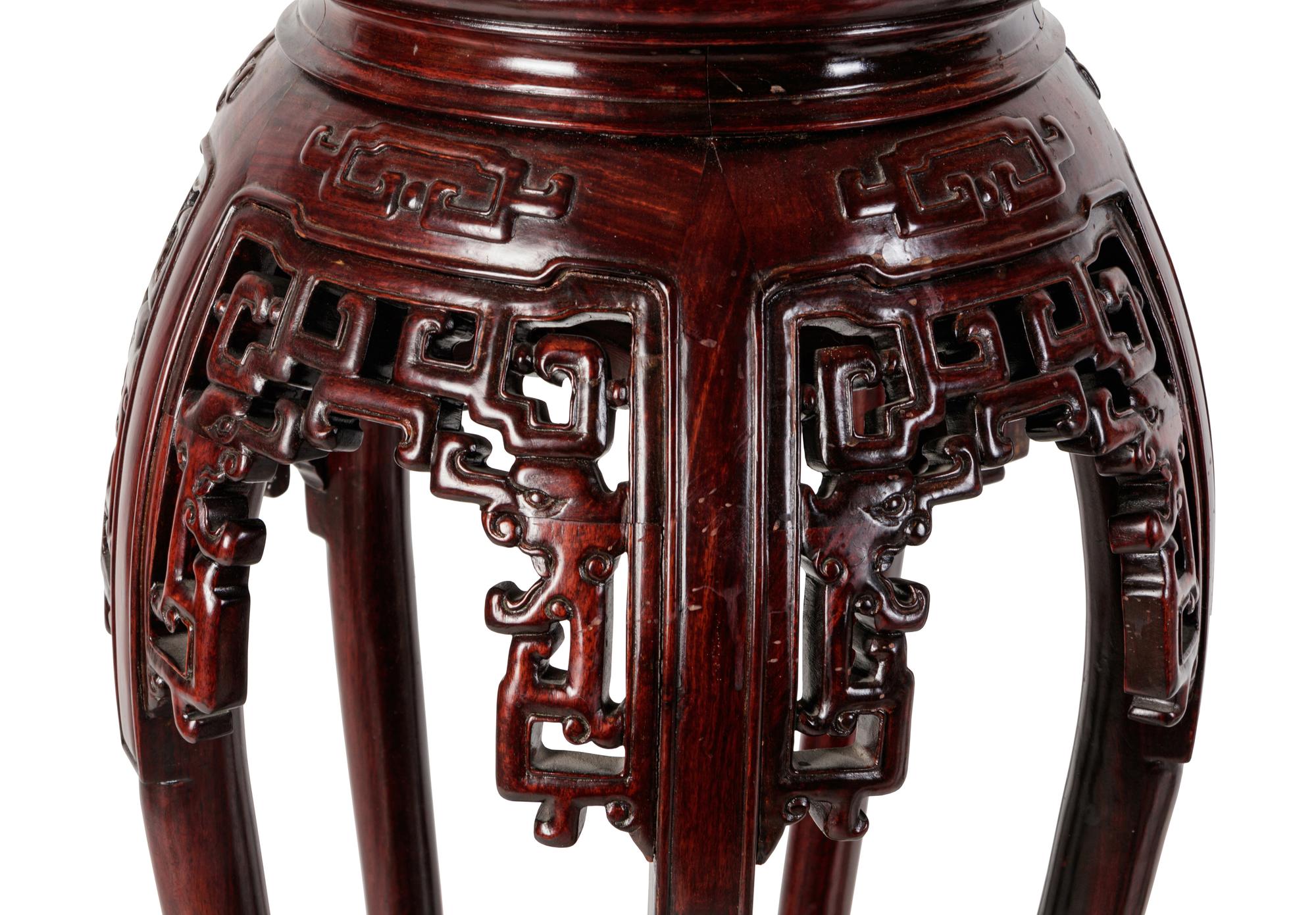 Three Chinese Hardwood Stands, Huaji