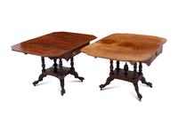 Two American Classical Mahogany Drop-Leaf Tables