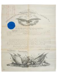 [CIVIL WAR]. Small archive associated with Lt. Col. William M. Vogelson (1831-1892), 27th Ohio Infantry and U.S. Commissary Dept., including a hand-drawn map of frontier stations and a report on "Inspection in the District of Nebraska."