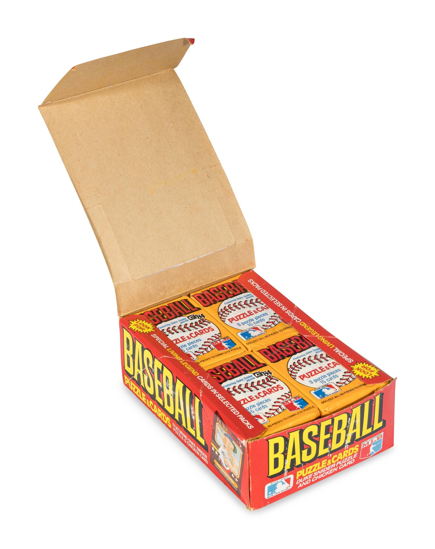 A Box of 1984 Donruss Baseball Cards (36 Packs, Possible Don Mattingly Rookie)