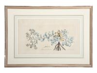 Four Hand-Colored Botanical Engravings