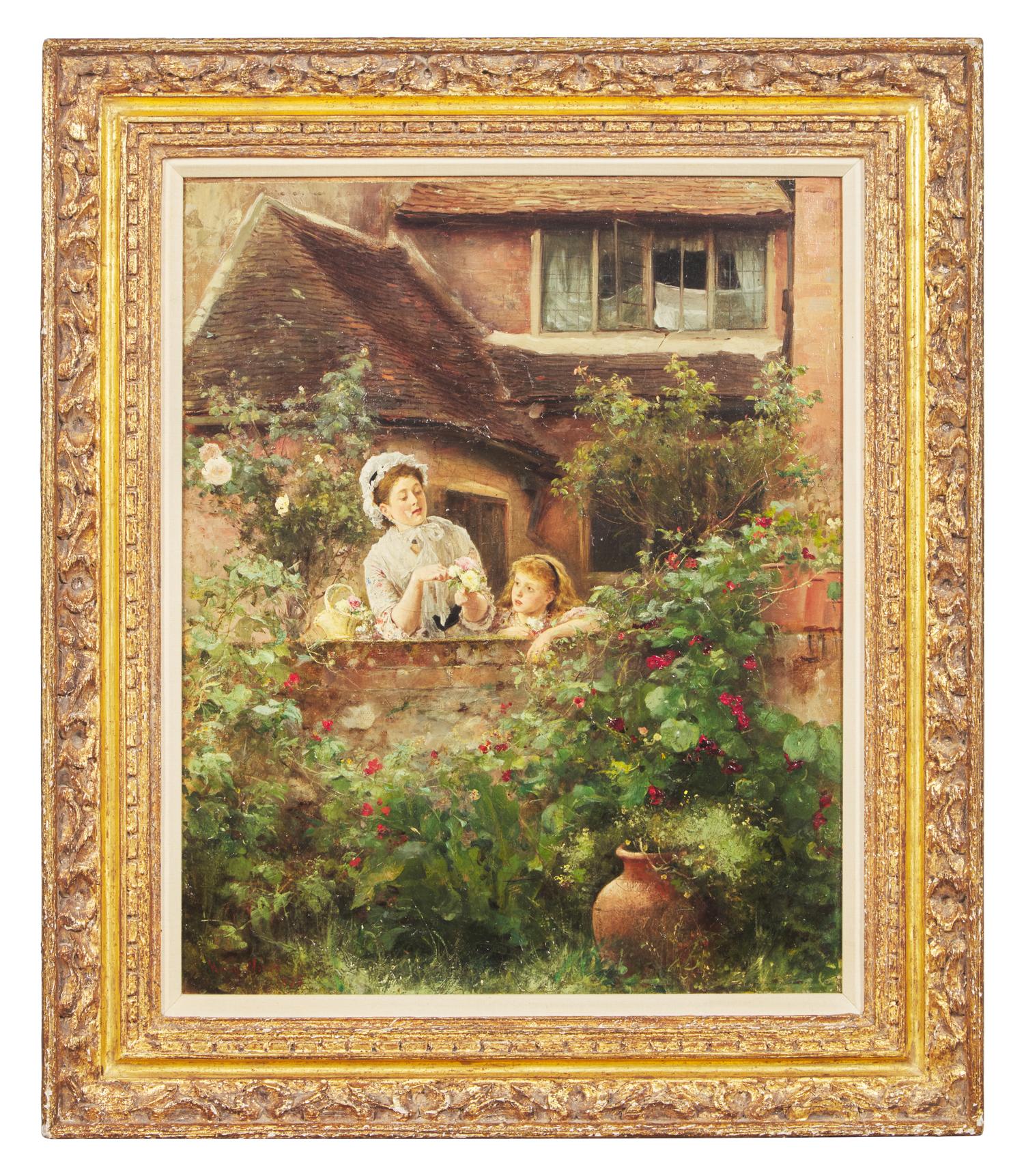 Mother and Child in a Garden, 1875