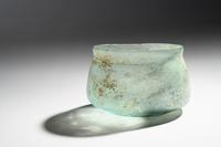 A Roman Blue Glass Wide-Mouthed Bowl
