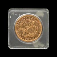 A 1873-S Liberty Head-Open '3' $20 Gold Coin