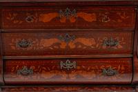 A Dutch Rococo Style Marquetry Slant-Front Desk — 19TH CENTURY