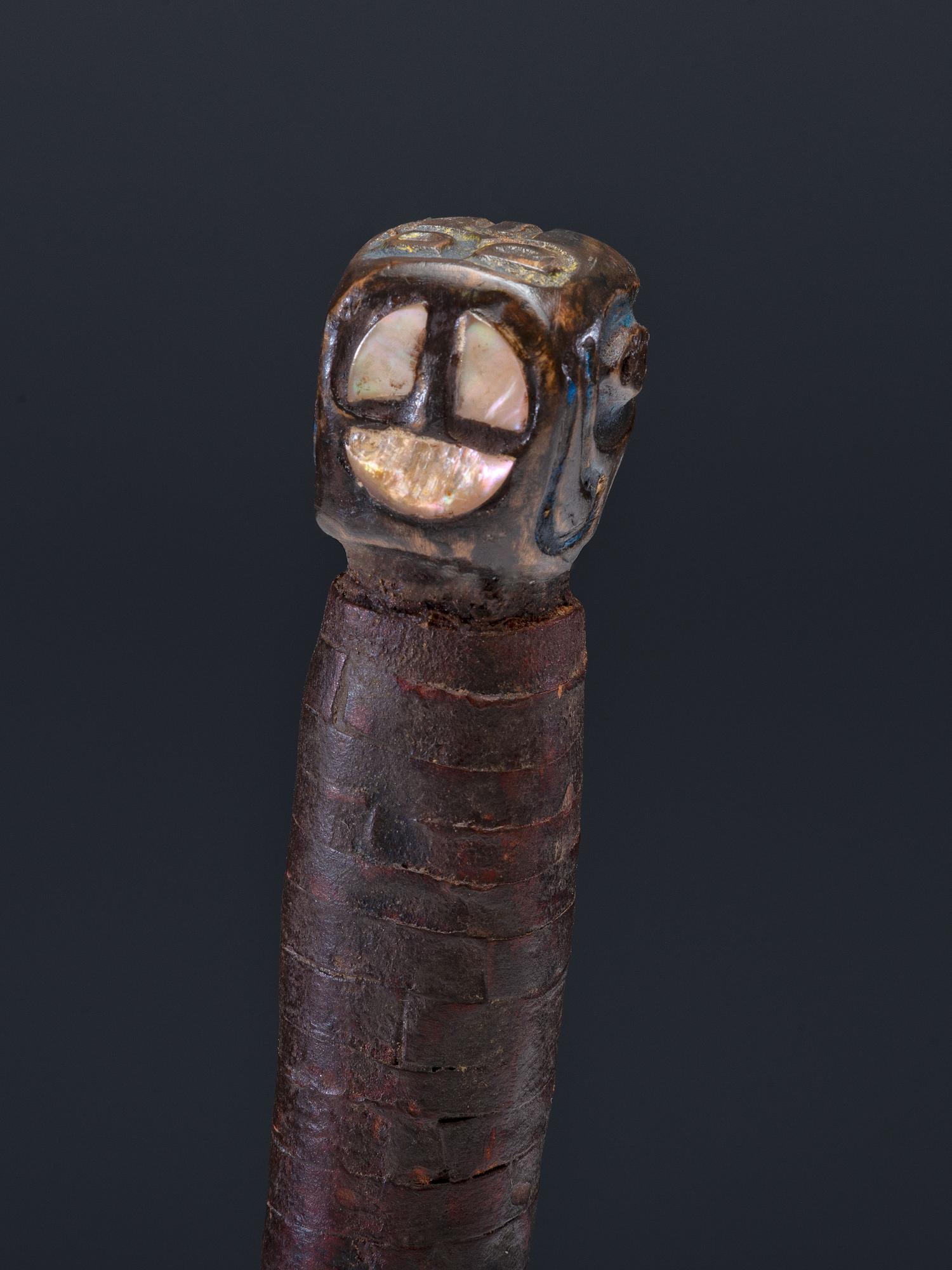 Northwest Coast Carved and Painted Dagger