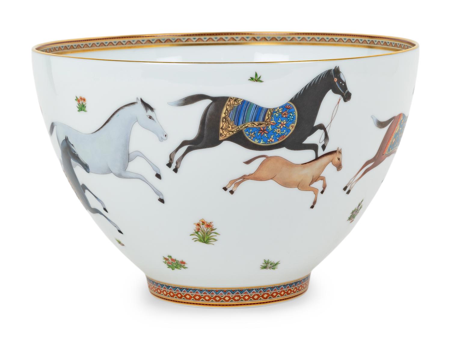 An Hermès Cheval d'Orient Center Bowl