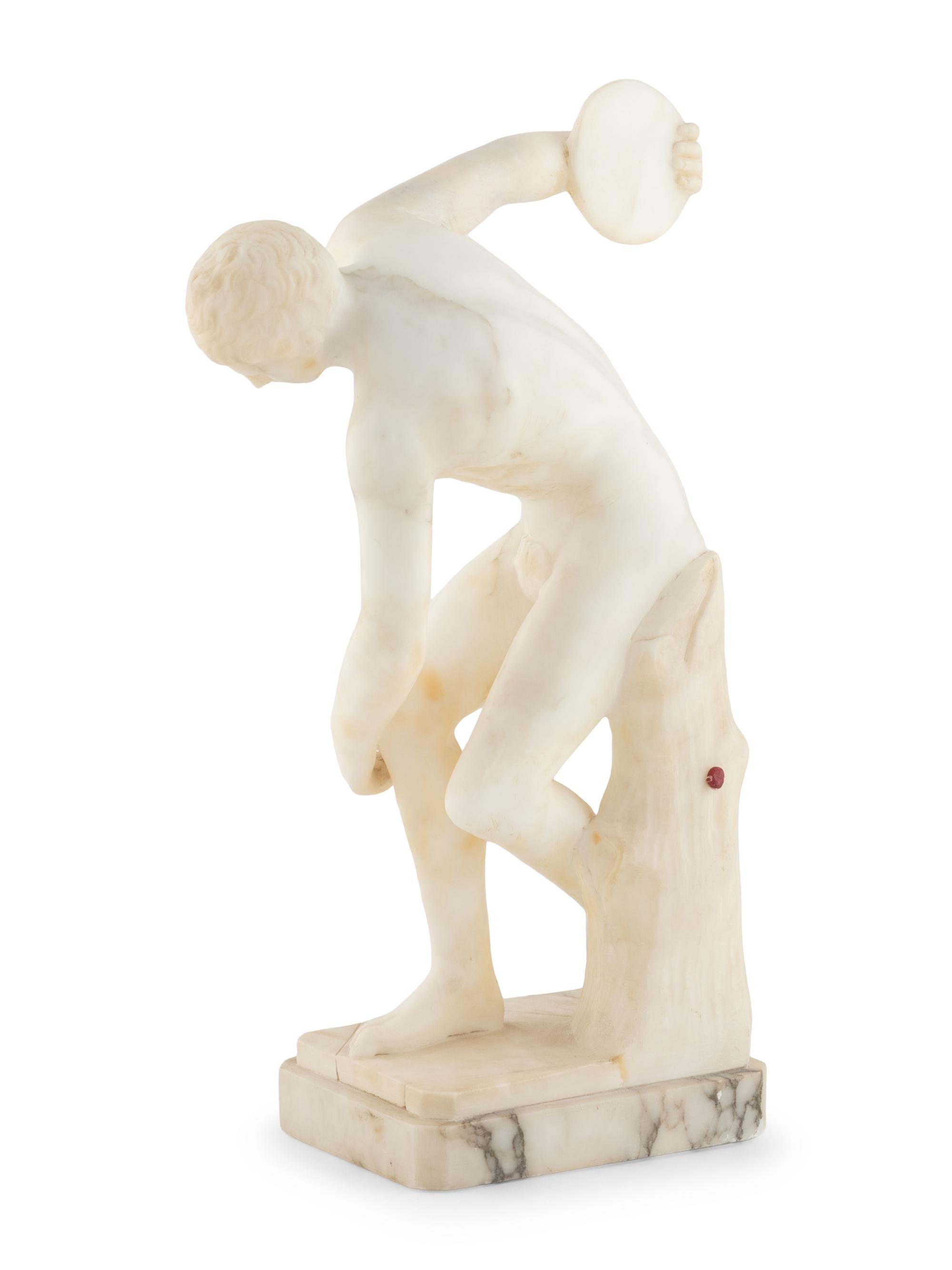 An Italian Marble Discobolus