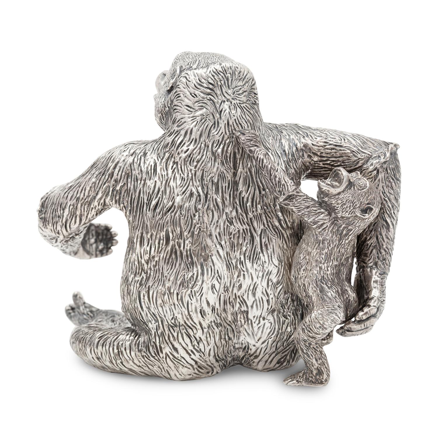Patrick Mavros (London and Harare, Zimbabwe, Est. 1978) — Seated Female Gorilla with Infant, 1996