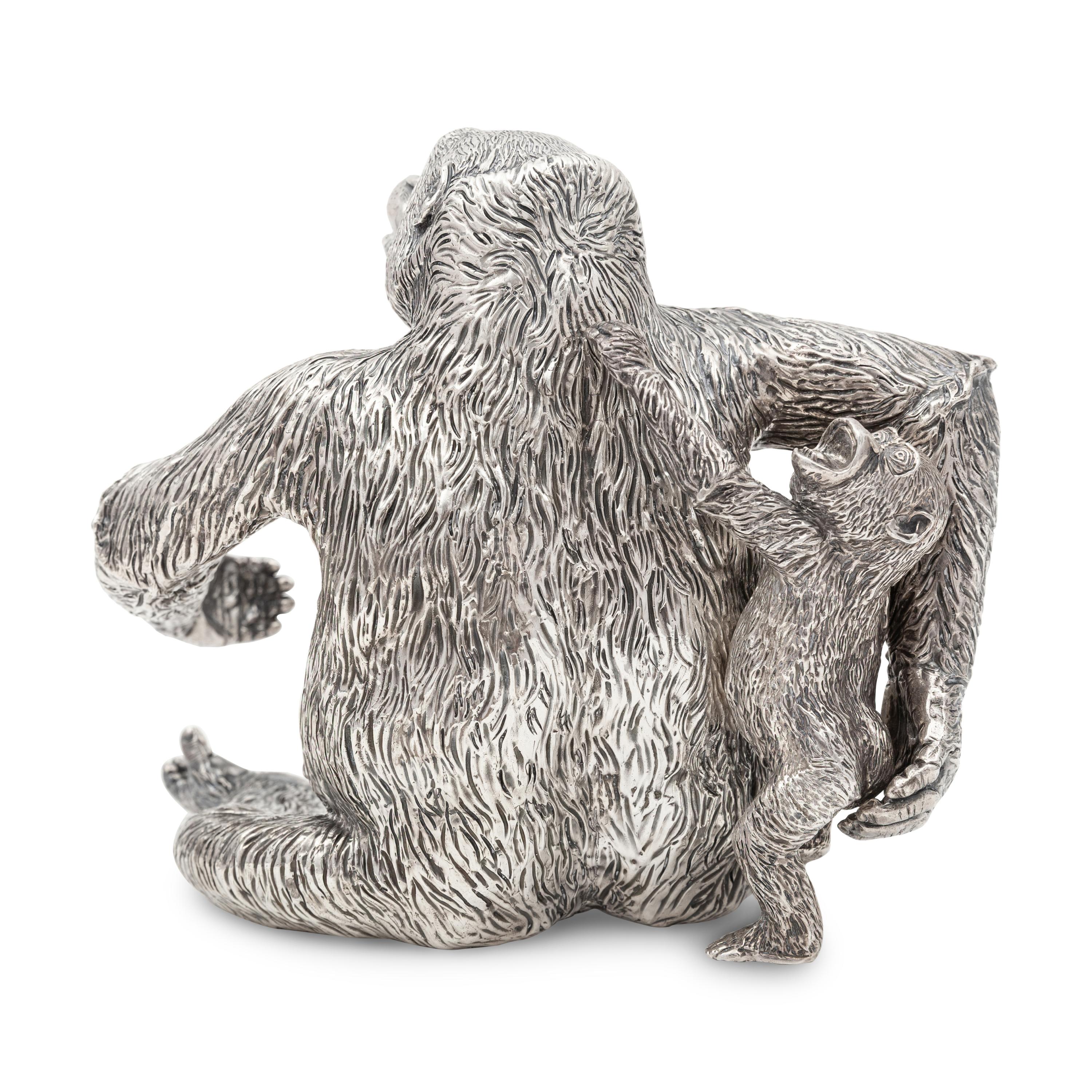 Patrick Mavros (London and Harare, Zimbabwe, Est. 1978) — Seated Female Gorilla with Infant, 1996