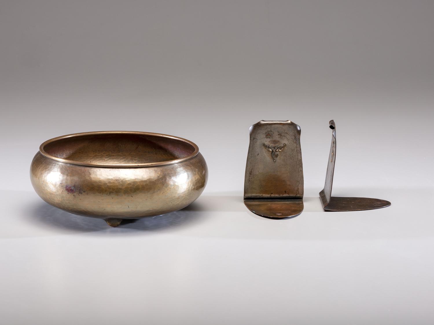 Bowl and Two Bookends