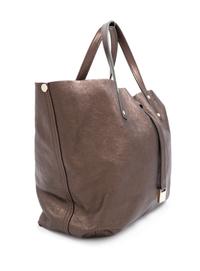 Tiffany & Co Brown Suede Reversible Small Tote with Pouch, 1990-2000s 10" H x 14" W x 4" D; Handle drop: 5"