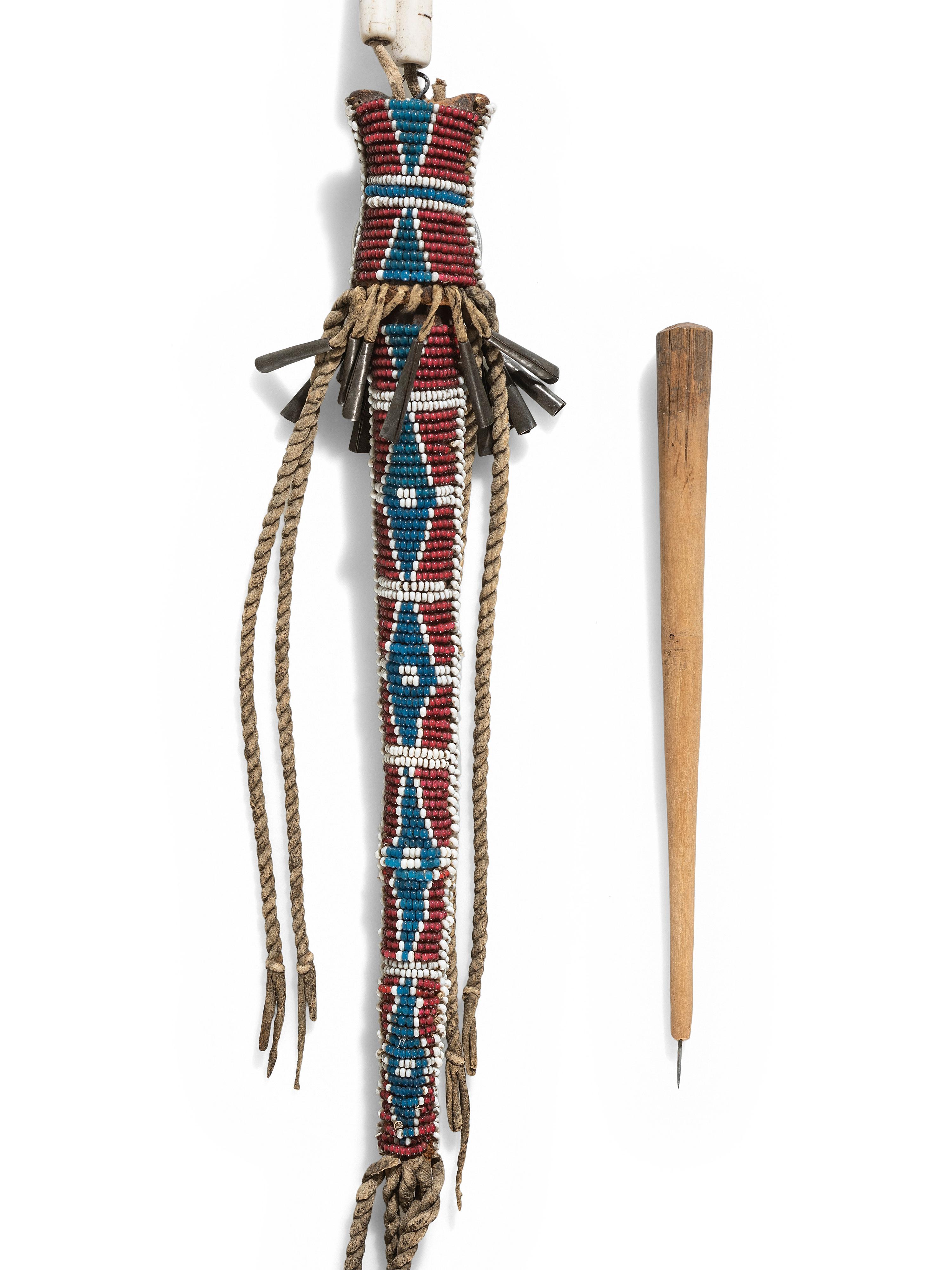 Kiowa or Comanche Beaded Awl Case