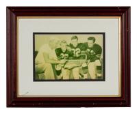 A Group of 14 Photographs of George Halas Formerly Displayed at Mike Ditka's Restaurant
