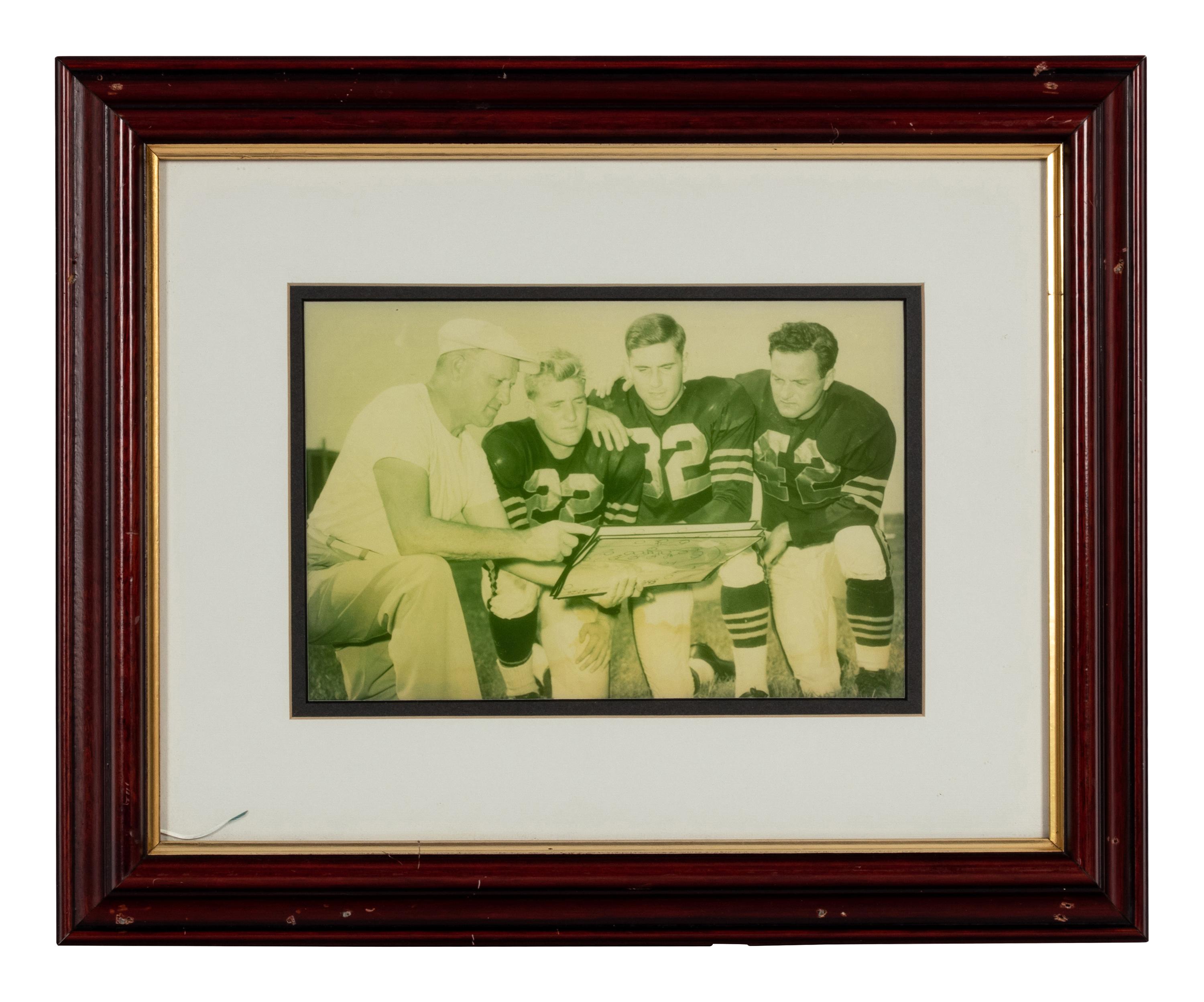 A Group of 14 Photographs of George Halas Formerly Displayed at Mike Ditka's Restaurant