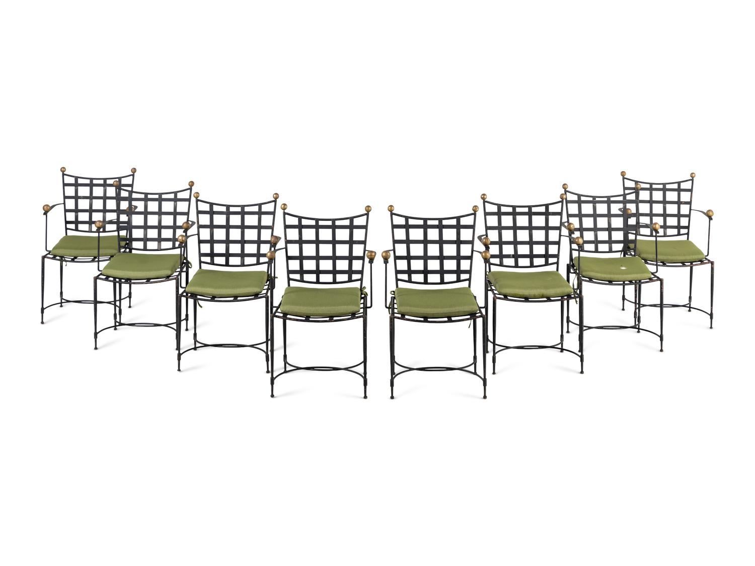 A Set of Eight Mario Papperzini 'Amalfi' Armchairs