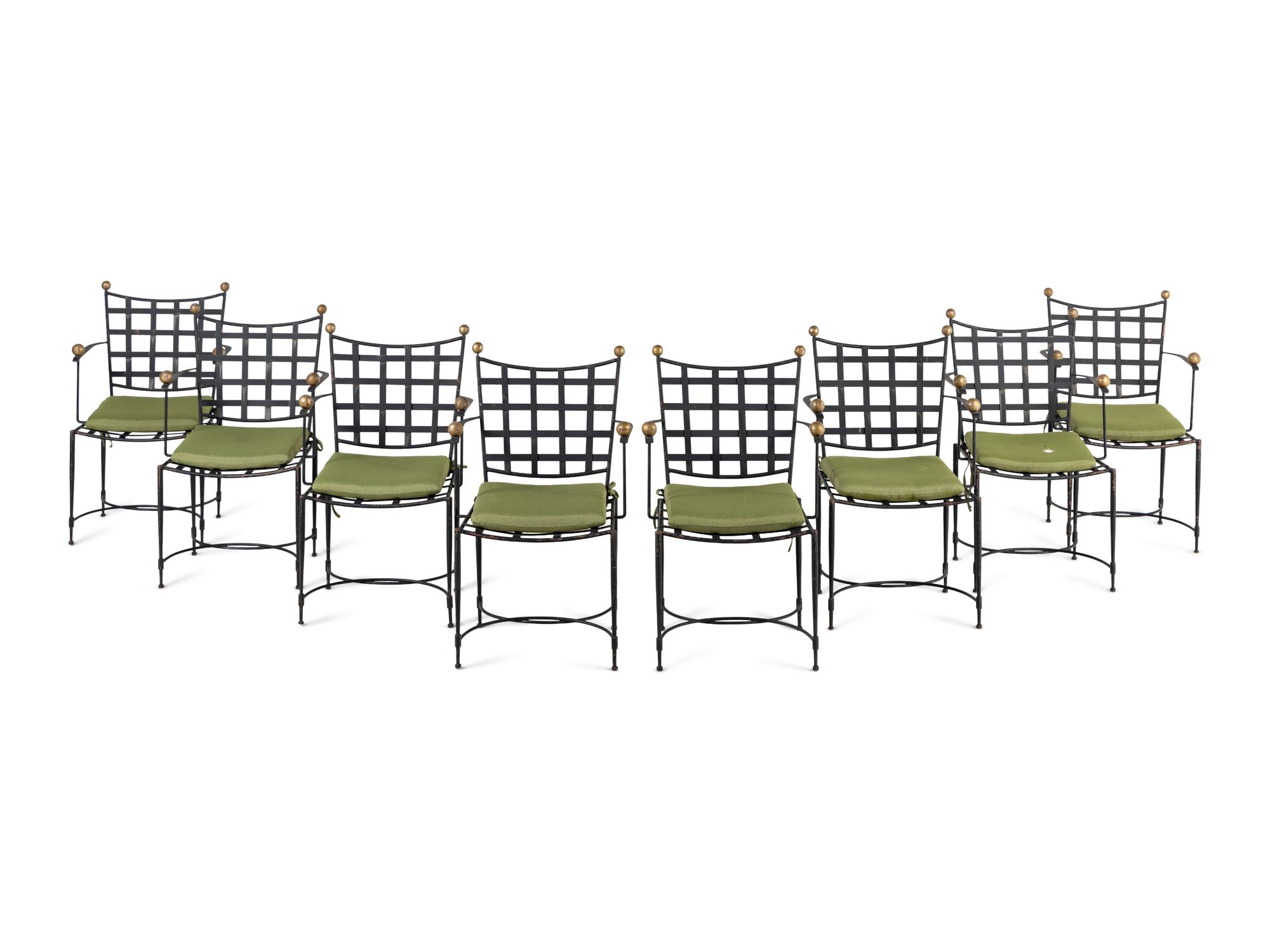 A Set of Eight Mario Papperzini 'Amalfi' Armchairs