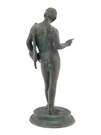 A Grand Tour Bronze Figure of Narcissus