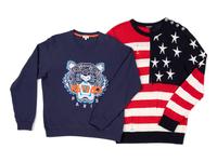 Three Men's Designer Sweaters; One Balmain Sweater, Two Kenzo Sweatshirts, c. 2017 — BNY 55, 66, 174