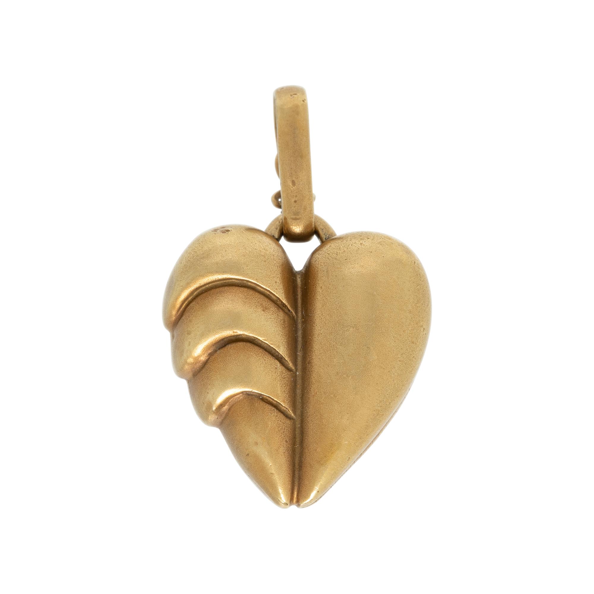 VAHE NALTCHAYAN, YELLOW GOLD HEART PENDANT
