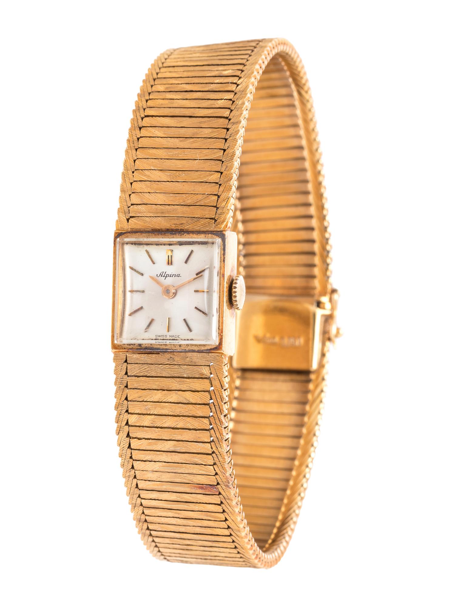 ALPINA, 18K YELLOW GOLD WRISTWATCH