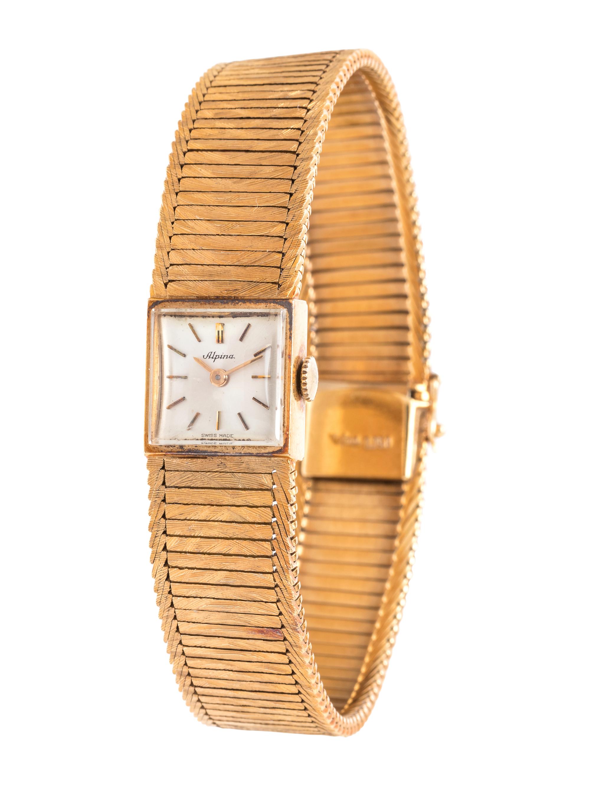ALPINA, 18K YELLOW GOLD WRISTWATCH