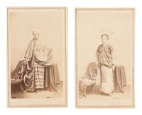 [EARLY PHOTO] CDVs of one of Colgate's first international students Moung Kyaw of Burma and his wife