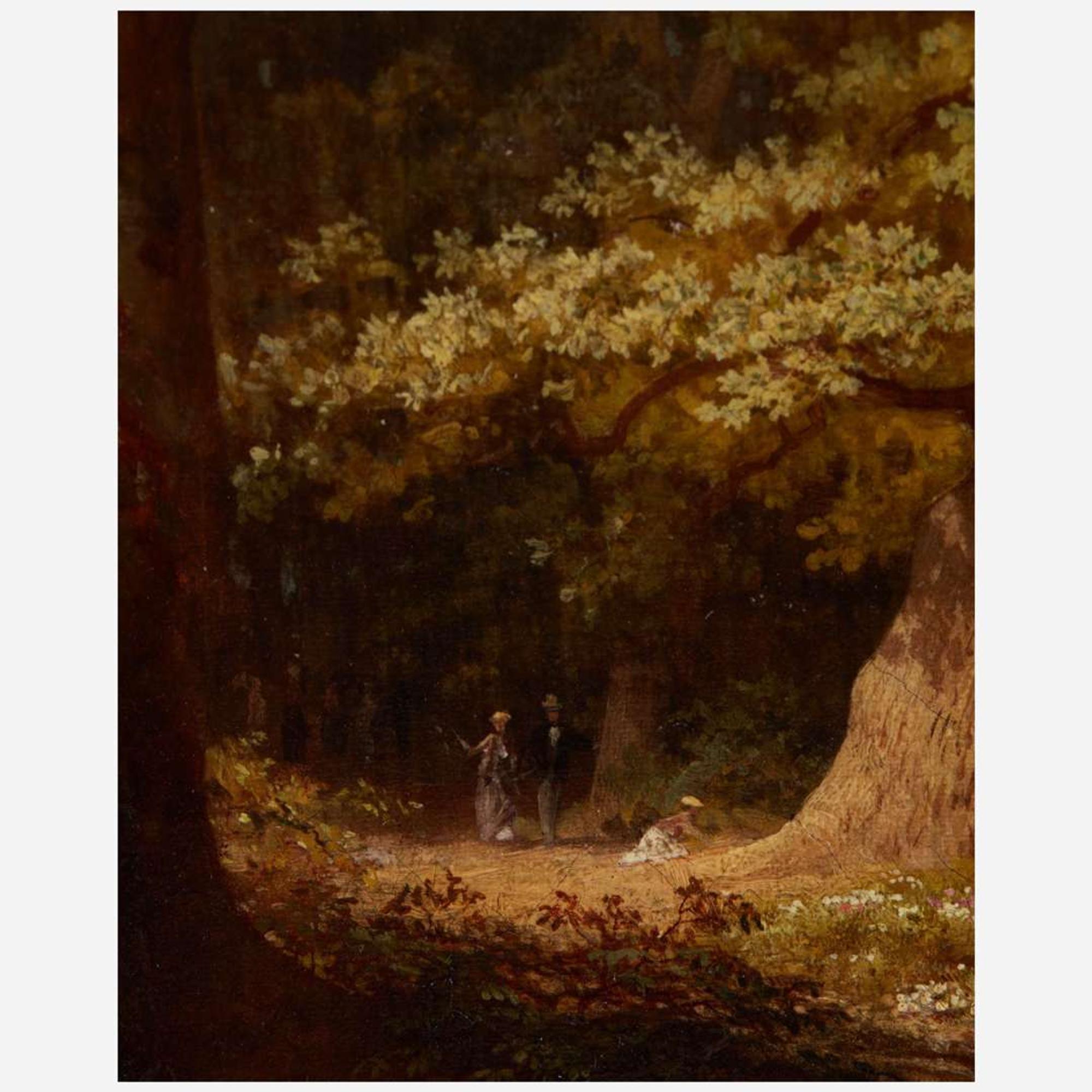 Attributed to Russell Smith (American, 1812-1896) Boating Party (Wissahickon)