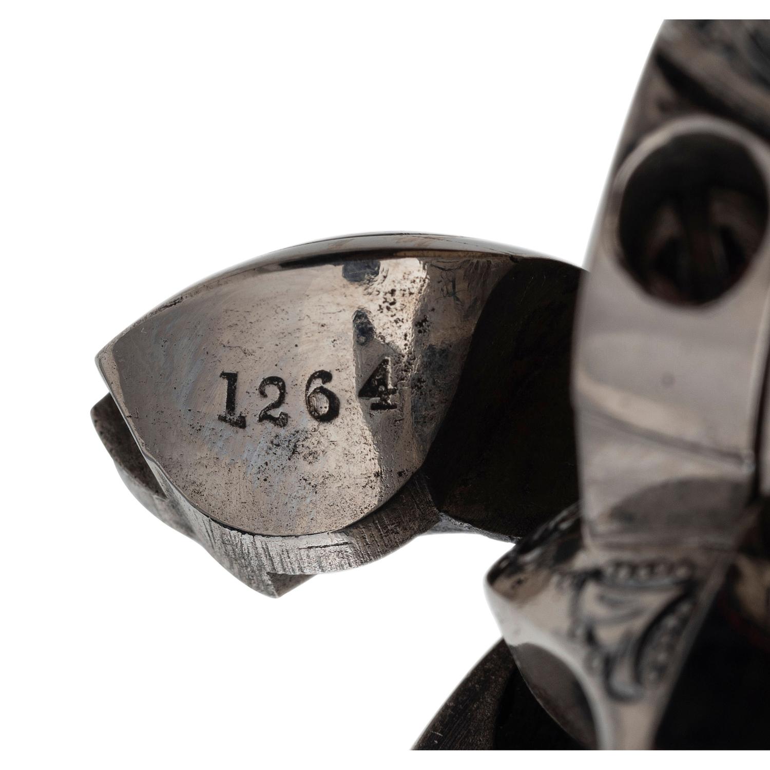 Professionally Restored and Engraved Nickel Plated Colt Single Action Army Revolver