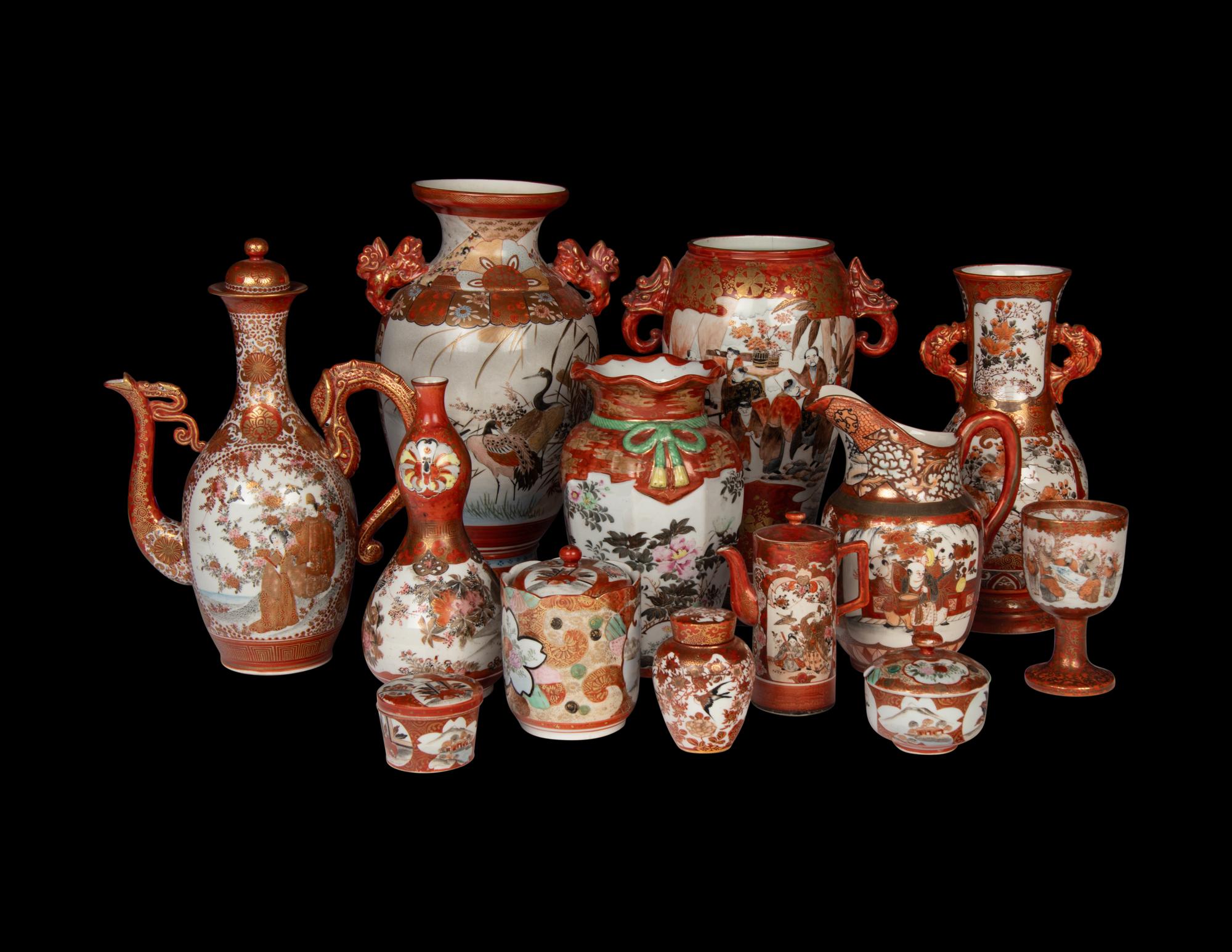 38 Japanese Kutani Wares