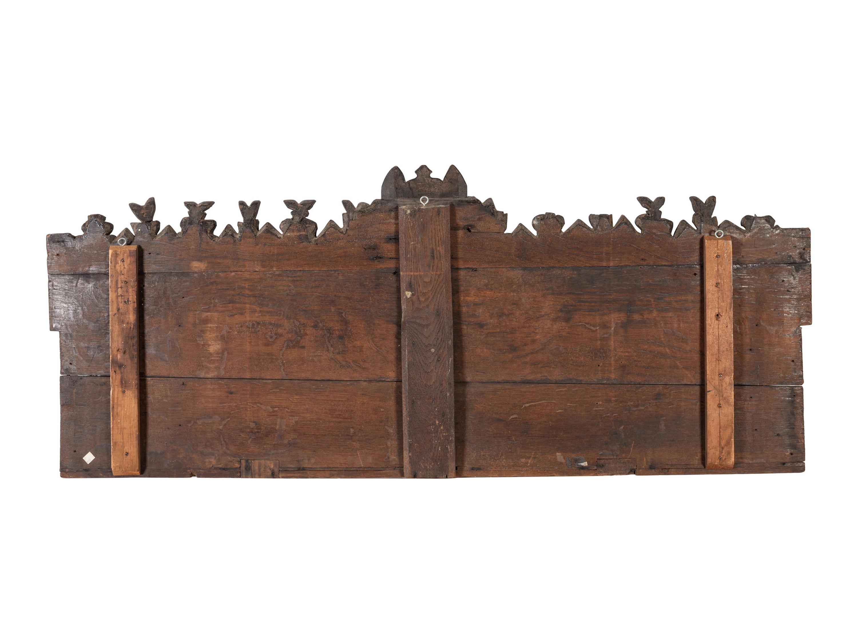 A Gothic Style Architectural Carved Wood Panel