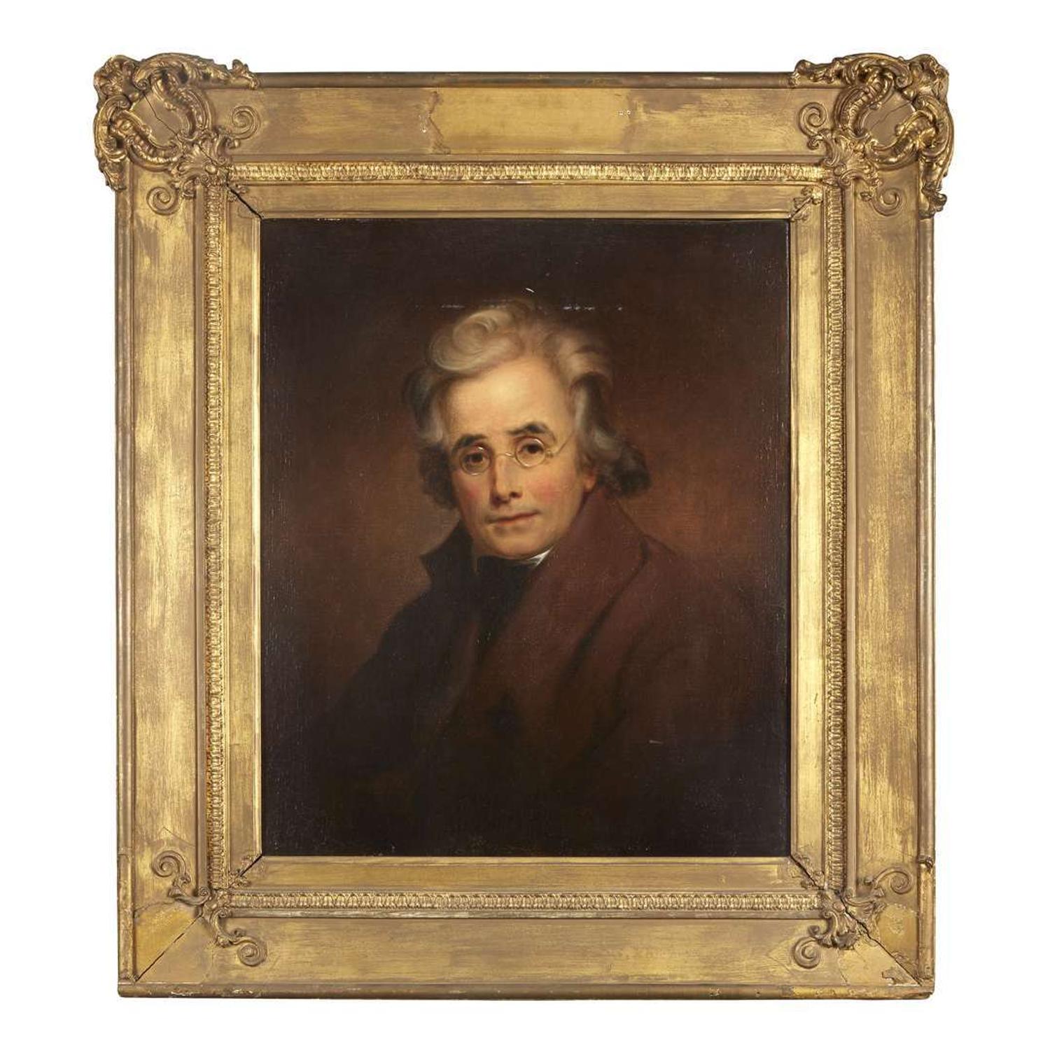 Bass Otis (1784-1861) after Thomas Sully (1783-1872) Portrait of Peter Stephen Du Ponceau (1760-1844)