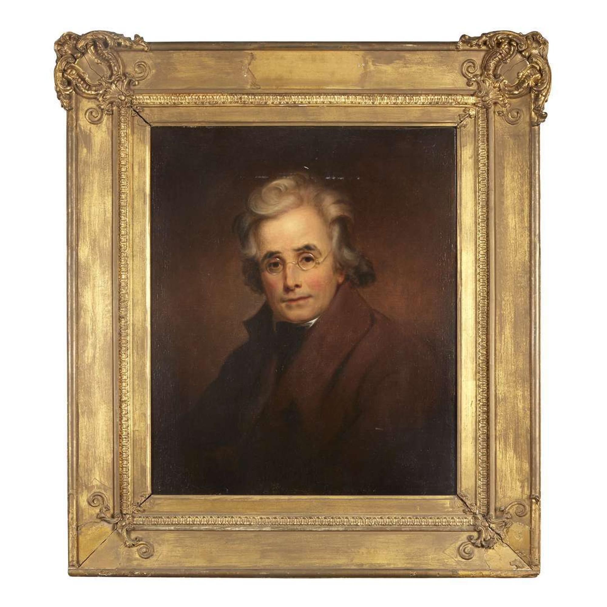Bass Otis (1784-1861) after Thomas Sully (1783-1872) Portrait of Peter Stephen Du Ponceau (1760-1844)