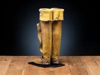 Comanche Beaded Hide Boot Moccasins