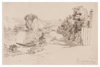 Felix Bracquemond, (French, 1833-1914), La Seine aux Bas-Muedon