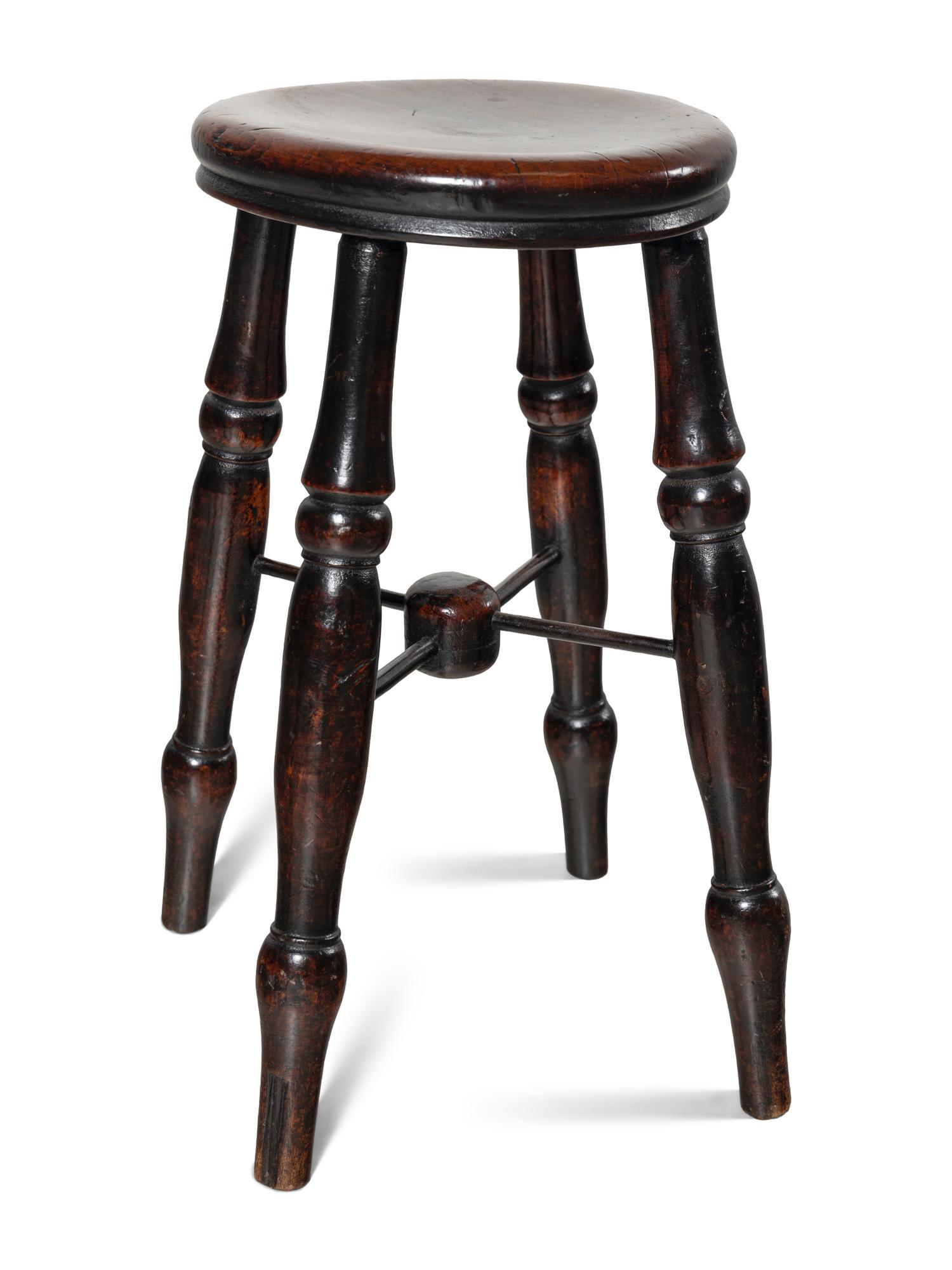 Two English Oak Stools
