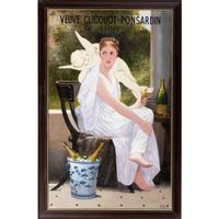 A Veuve Cliquot-Ponsardin Champagne Painted Advertising Sign, After Bouguereau