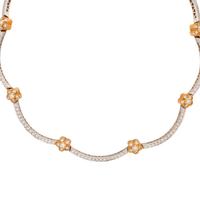 ASPERY & GULDAG, BICOLOR GOLD AND DIAMOND NECKLACE