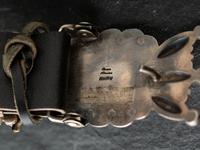Sterling Silver and Royston Turquoise Concha Belt