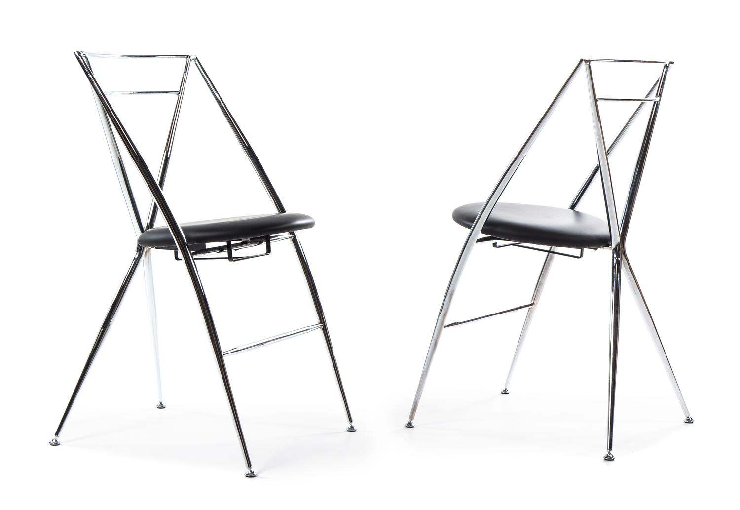Hiroyuki Yamakado, PARIS, FRANCE, c. 1986, a pair of Cinderella folding chairs